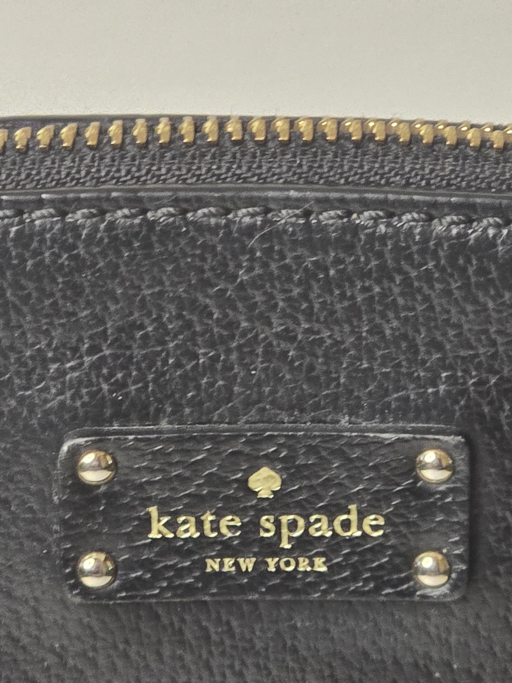 Kate Spade Carli Grove Street Satchel Pebbled Leather Zipper Pocket Dual Handles